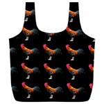 Background Pattern Chicken Fowl Cockerel Livestock Full Print Recycle Bag (XXXL) Front