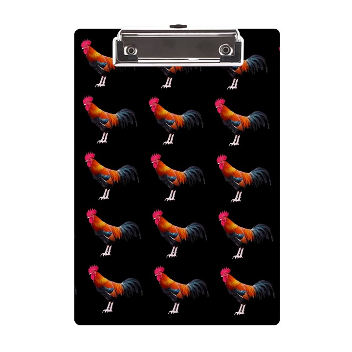 Background Pattern Chicken Fowl Cockerel Livestock A5 Acrylic Clipboard