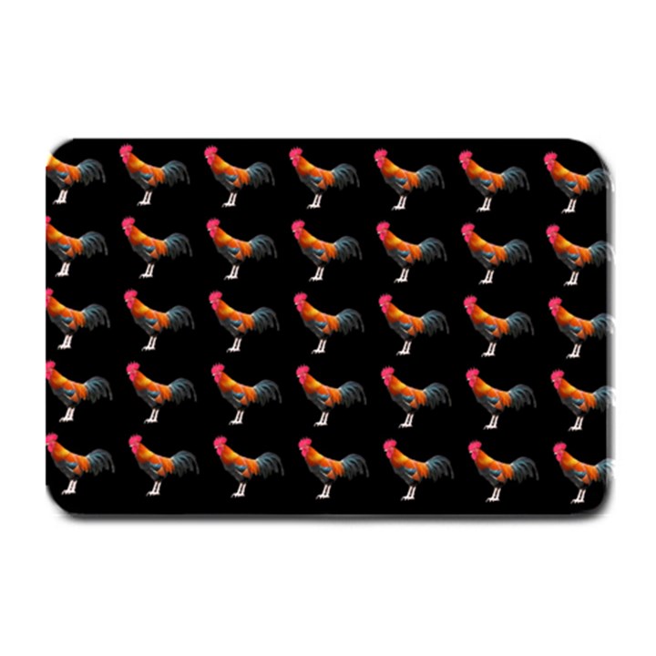 Background Pattern Chicken Fowl Cockerel Livestock Plate Mats