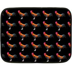 Background Pattern Chicken Fowl Cockerel Livestock Fleece Blanket (mini) by Ravend