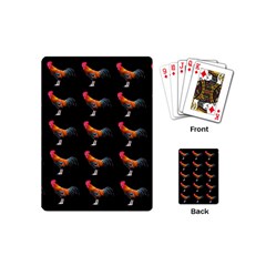 Background Pattern Chicken Fowl Cockerel Livestock Playing Cards Single Design (mini)