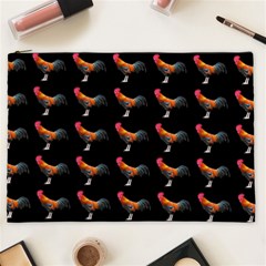 Background Pattern Chicken Fowl Cockerel Livestock Cosmetic Bag (xxl) by Ravend