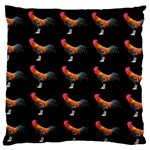 Background Pattern Chicken Fowl Cockerel Livestock Standard Premium Plush Fleece Cushion Case (One Side) Front