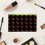 Background Pattern Chicken Fowl Cockerel Livestock Cosmetic Bag (XS) Front