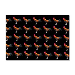 Background Pattern Chicken Fowl Cockerel Livestock Crystal Sticker (a4)