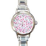 Mom Father Mommy Daddy Serenity Empathy Casal Round Italian Charm Watch Front