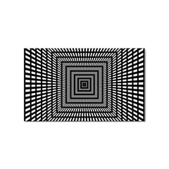 Focus Squares Optical Illusion Background Pattern Sticker Rectangular (100 Pack) by Ravend