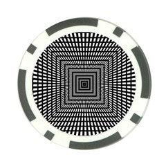 Focus Squares Optical Illusion Background Pattern Poker Chip Card Guard (10 Pack) by Ravend