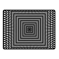 Focus Squares Optical Illusion Background Pattern One Side Fleece Blanket (small) by Ravend