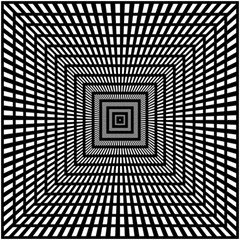 Focus Squares Optical Illusion Background Pattern Play Mat (square) by Ravend