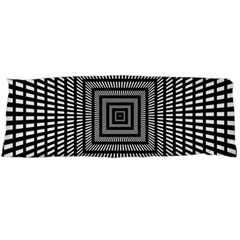 Focus Squares Optical Illusion Background Pattern Body Pillow Case (dakimakura) by Ravend