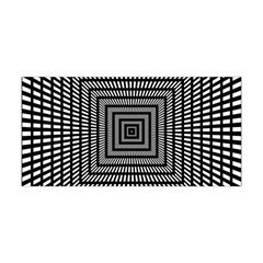 Focus Squares Optical Illusion Background Pattern Yoga Headband by Ravend