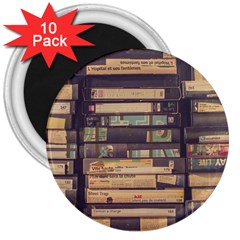 Books Antique Worn Spent Romance Antique Dealer 3  Magnets (10 pack) 