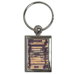 Books Antique Worn Spent Romance Antique Dealer Key Chain (rectangle) by Ravend