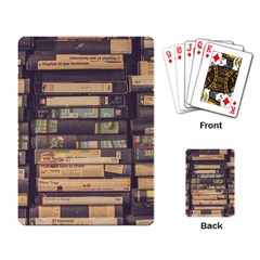 Books Antique Worn Spent Romance Antique Dealer Playing Cards Single Design (Rectangle)