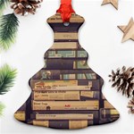 Books Antique Worn Spent Romance Antique Dealer Ornament (Christmas Tree)  Front