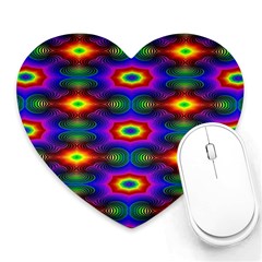 Colorfull Wallpaper Heart Mousepad by artworkshop