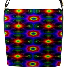 Colorfull Wallpaper Flap Closure Messenger Bag (s) by artworkshop