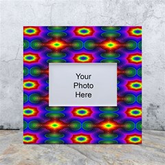 Colorfull Wallpaper White Box Photo Frame 4  X 6 