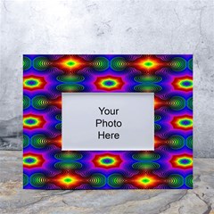 Colorfull Wallpaper White Tabletop Photo Frame 4 x6 