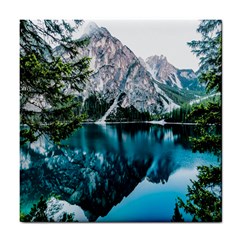 Lake Tile Coaster by artworkshop