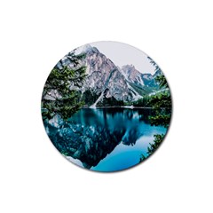 Lake Rubber Coaster (round) by artworkshop