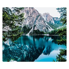 Lake Premium Plush Fleece Blanket (small) by artworkshop