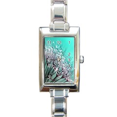 Dandelion Rectangle Italian Charm Watch by artworkshop