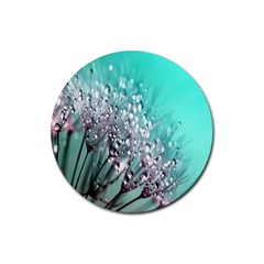 Dandelion Rubber Round Coaster (4 Pack) by artworkshop