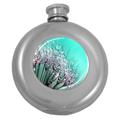 Dandelion Round Hip Flask (5 Oz) by artworkshop