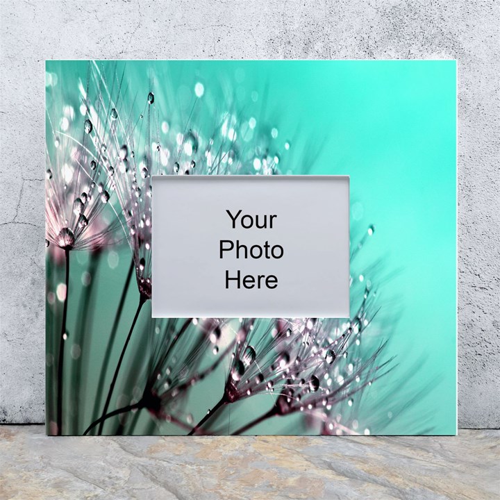 Dandelion White Wall Photo Frame 5  x 7 