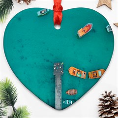 Dock Heart Ornament (two Sides) by artworkshop