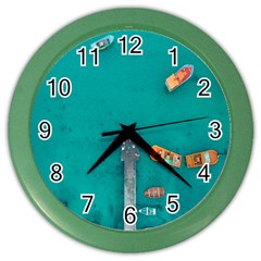 Dock Color Wall Clock by artworkshop