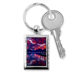 Dawn Key Chain (rectangle) by artworkshop