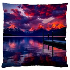 Dawn Standard Premium Plush Fleece Cushion Case (two Sides) by artworkshop