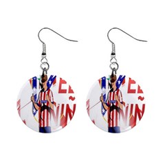 Fernando Torres Wallpaper Mini Button Earrings by artworkshop