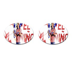 Fernando Torres Wallpaper Cufflinks (oval)