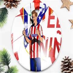 Fernando Torres Wallpaper Oval Ornament (two Sides)