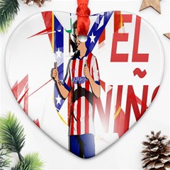 Fernando Torres Wallpaper Heart Ornament (two Sides) by artworkshop