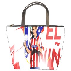 Fernando Torres Wallpaper Bucket Bag by artworkshop