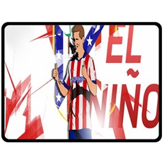 Fernando Torres Wallpaper One Side Fleece Blanket (large) by artworkshop