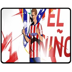 Fernando Torres Wallpaper One Side Fleece Blanket (medium) by artworkshop