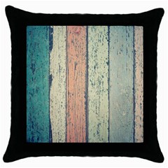 Hardwood Throw Pillow Case (black) by artworkshop