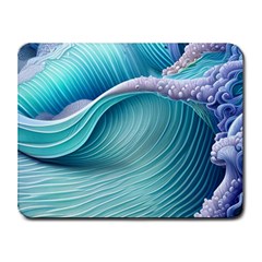 Pastel Sea Waves Small Mousepad