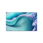 Pastel Sea Waves Sticker (Rectangular) Front