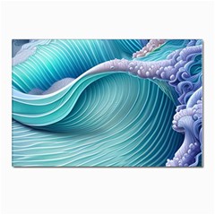 Pastel Sea Waves Postcard 4 x 6  (pkg Of 10) by GardenOfOphir