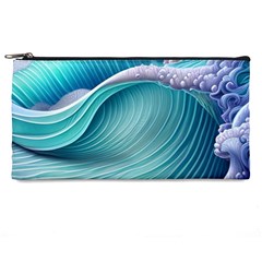 Pastel Sea Waves Pencil Case by GardenOfOphir