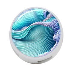 Pastel Sea Waves 4-port Usb Hub (two Sides) by GardenOfOphir