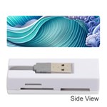 Pastel Sea Waves Memory Card Reader (Stick) Front