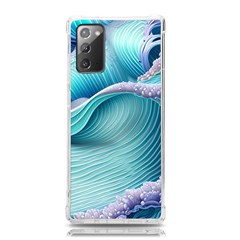 Pastel Sea Waves Samsung Galaxy Note 20 Tpu Uv Case by GardenOfOphir